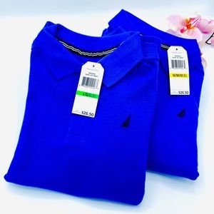 Náutica kids Blue Polo ( Bundle of 2 Polos . Size: 5 and Size 6)
